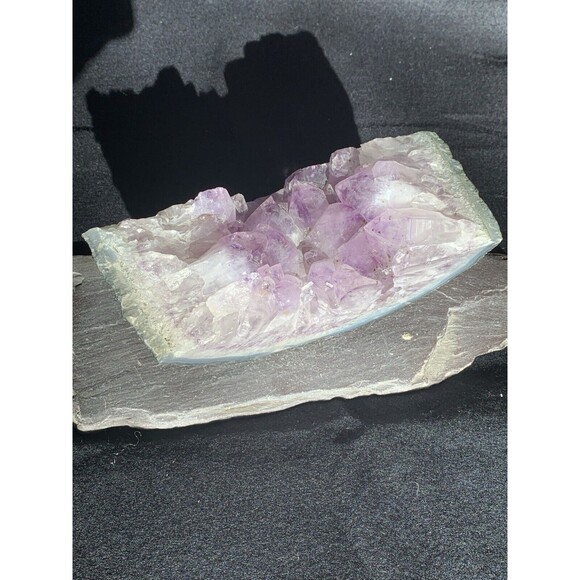 6Lb Lavender Amethyst Cut Geode Quartz Crystal Cluster Two-sided Polish - Picture 8 of 9